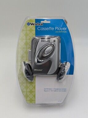 Vintage Sealed Vextra Cassette Player With AM/FM Radio Batteries Included